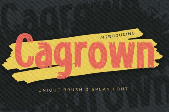 Cagrown: The Brush Display Font That Transforms Small Business Branding
