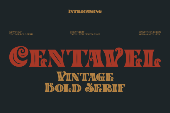 Centavel: A Bold Display Font for Impactful Branding