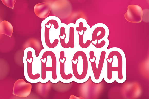 Cute Lalova Font for Handmade Creations