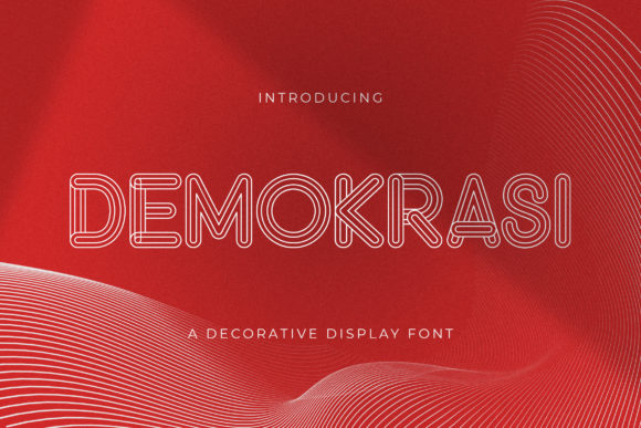 Demokrasi: A Modern Display Font for Bold Brand Identity