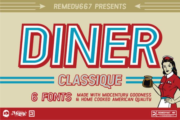 Diner Classique: A Vintage Typeface for Modern Editorial Design