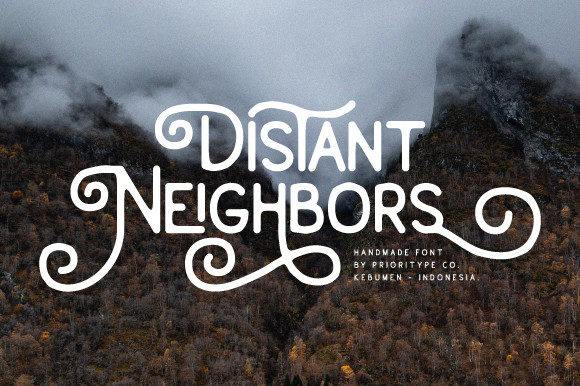 Distant Neighbors Font Review: A Modern Display Typeface for Branding