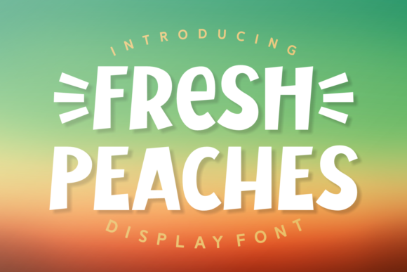 Fresh Peaches Font for Eye-Catching Design