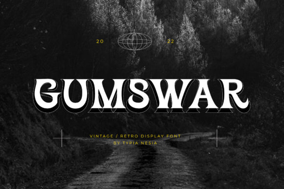 Gumswar: A Retro Display Font That Brings Bold Energy to Brand Identity