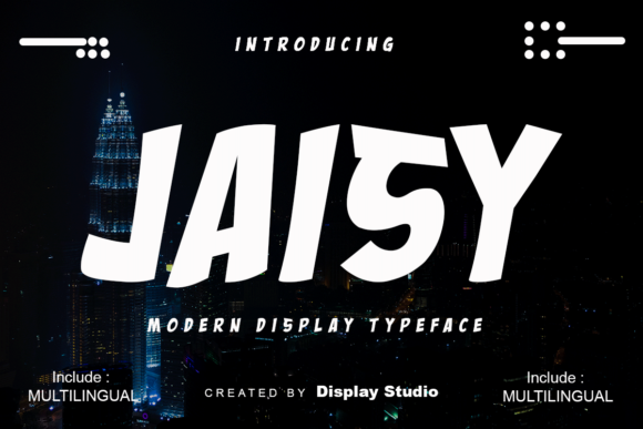 Jaisy Modern Display Typeface for Professional Branding
