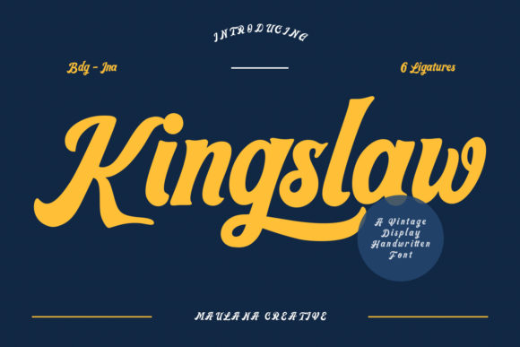 Kingslaw: The Retro Display Font That Stops Scrolling