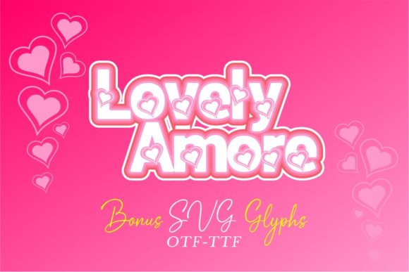Lovely Amore: The Perfect Display Font for Romantic Brand Identity