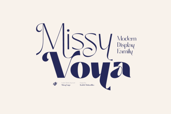 Missy Voya: A Modern Display Font for Editorial Design