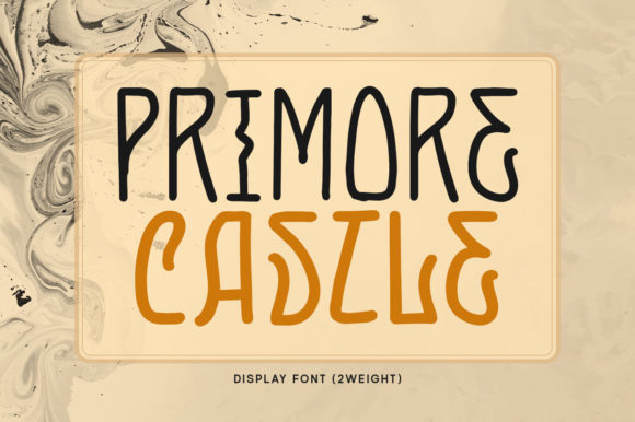 Primore Castle: A Wavy Display Typeface for Bold Branding