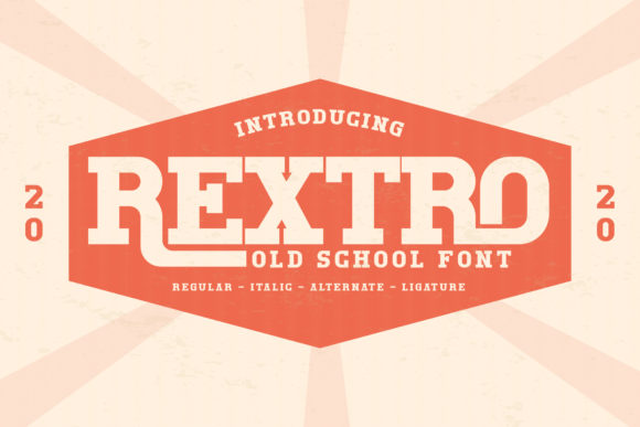 Rextro: The Bold Display Font for Handmade Product Labels