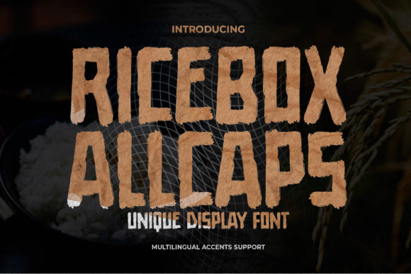 Ricebox Allcaps: The Bold Typeface for Strong Brand Identity