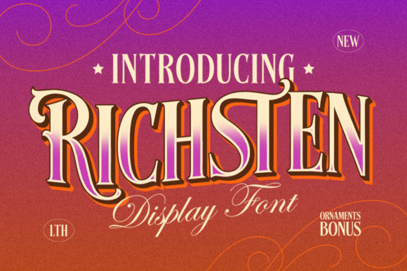 Richsten: A Bold Display Font for Eye-Catching Campaigns