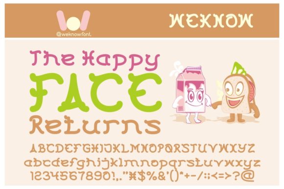 The Happy Face Returns: A Whimsical Display Font for Memorable Branding