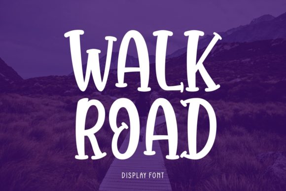Walk Road: The Creative Display Font for Memorable Branding