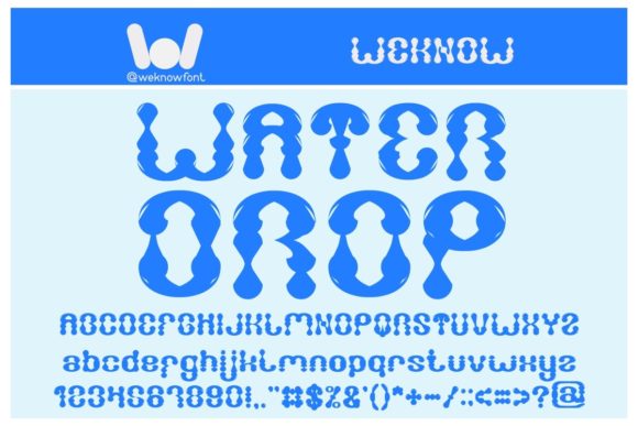 Water Drop: A Bold Display Typeface for Modern Editorial Design