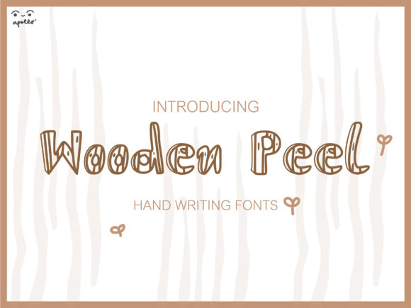 Wooden Peel Font for Campaign Creatives